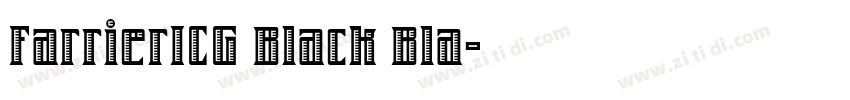 FarrierICG Black Bla字体转换